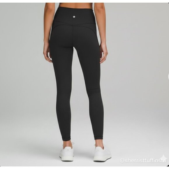 Lululemon Align Pant 28" High-Rise Yoga Leggings Black Nulu Size 8 - Picture 1 of 9